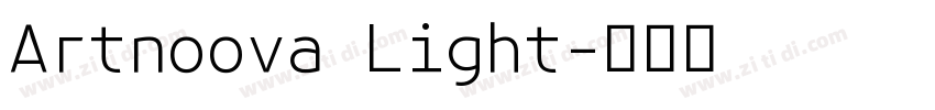 Artnoova Light字体转换